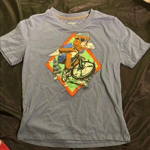 Old Navy Blue Short Sleeve Tee Vibrant Graphics